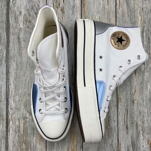 Converse Converse All Star Lift Platform Chrome Sneaker Shoes size 8